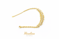 Pulsera Elegancia Dorada con Detalles Brillantes