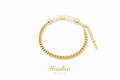Pulsera Cubana con Perlas Delicadas